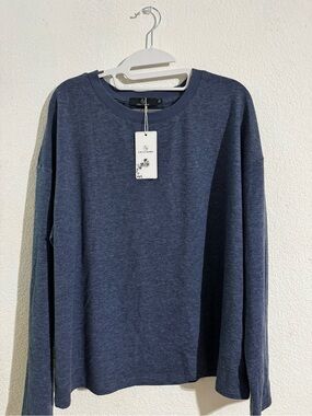 Long Sleeve Crewneck Shirt - Navy